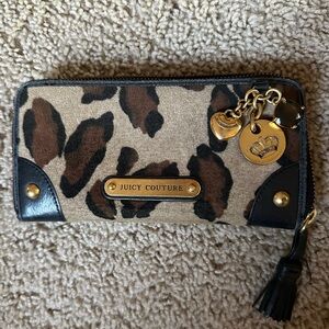 SOLD Juicy Couture leopard charm wallet